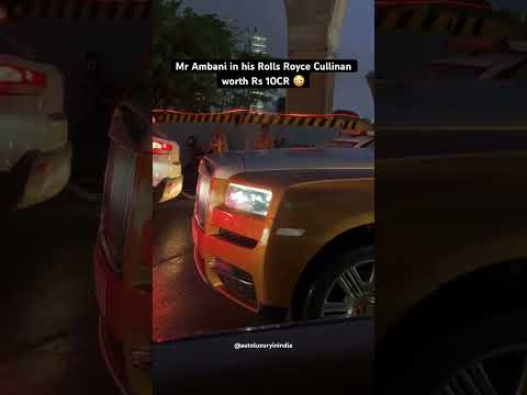 Mukesh Ambani in his rolls Royce cullinan ๐ณ #ambani #cars #explore #shorts