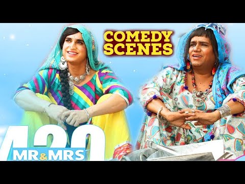 Mr & Mrs 420 Returns || Gurpreet Ghuggi, Jaswinder Bhalla || Comedy Scenes