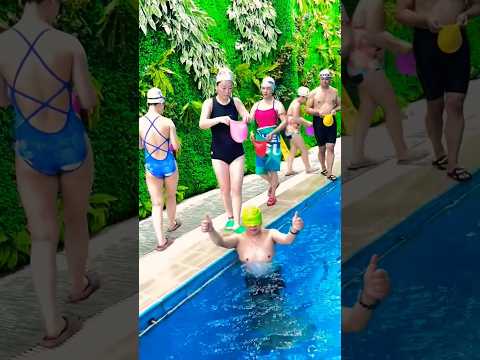 Swimming Pool 👙 🥽 Swimming Cap 🤪😚✌️#shorts #swimming #fitness #flyboard #bluesilver #waterpark