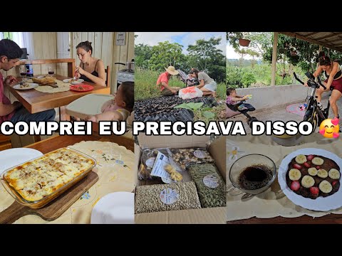 COMPREI O QUE PRECISAVA/ALMOÇO DE DOMINGO /CUIDANDO DA FAMILIA/CHEGOU UMA CAIXA COM AGRANEL. VLOG