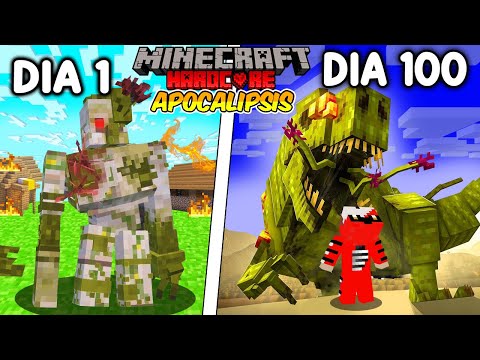 🦠Sobreviví 100 DÍAS en un APOCALIPSIS FLOOD en Minecraft HARDCORE!