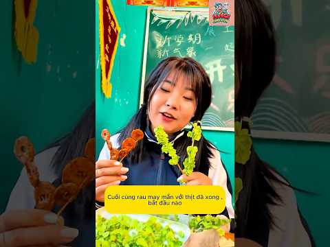 Chị Na ăn rau may mắn với thịt đầy tinh tế, còn Đô Đô thì có cách ăn khiến ai cũng há hốc mồm!
