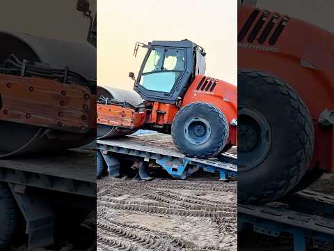 #shorts Máy Lu, Máy Ủi Xuống Xe Phooc #thợcôngtrường #excavator #bulldozer
