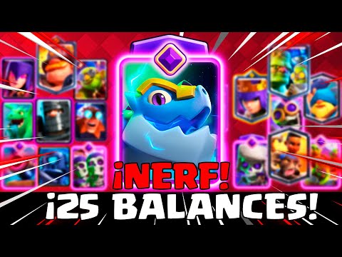 ¡NERF al DRAGÓN ELÉCTRICO EVO! ⚡️ CAMBIOS de BALANCE ⭐DEFINITIVOS⭐ noticias clash royale season 67