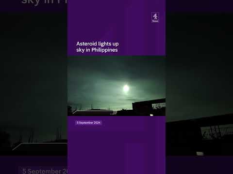 Asteroid lights up sky in Philippines