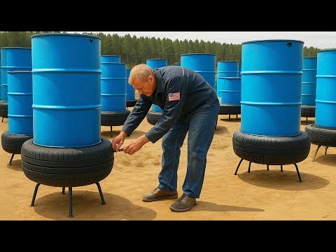 Amazing Inventions of a 60 Year Old Plumber! Endless Free Water Energy Ideas from, Empty /Old Tires