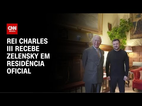 ​Rei Charles III recebe Zelensky em residência oficial | AGORA CNN