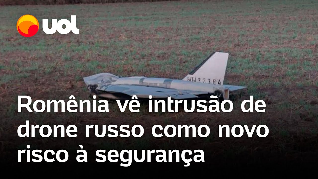 Romênia vê intrusão de drone russo em seu espaço aéreo como novo risco à segurança; confira