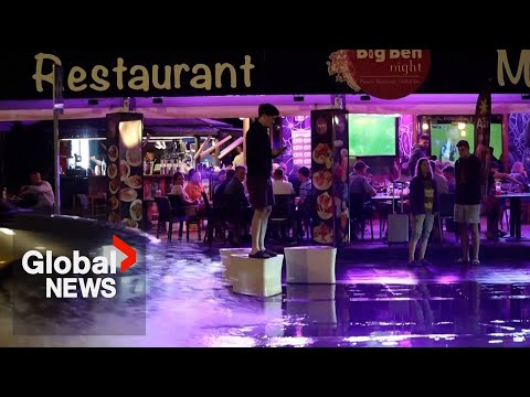 YouTube video thumbnail: Record-Breaking Rains Flood Ibiza, Disrupt Tourism