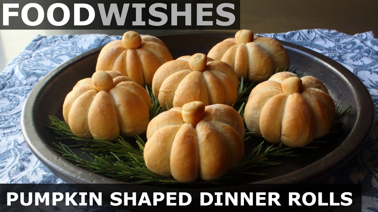 Pumpkin-Shaped Dinner Rolls