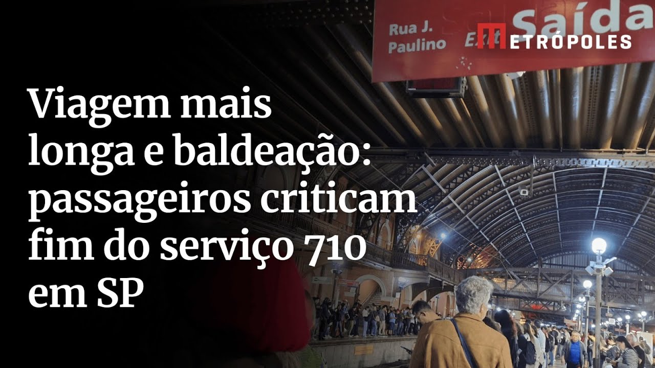 Viagem mais longa e baldeação: passageiros criticam fim do serviço 710 em São Paulo