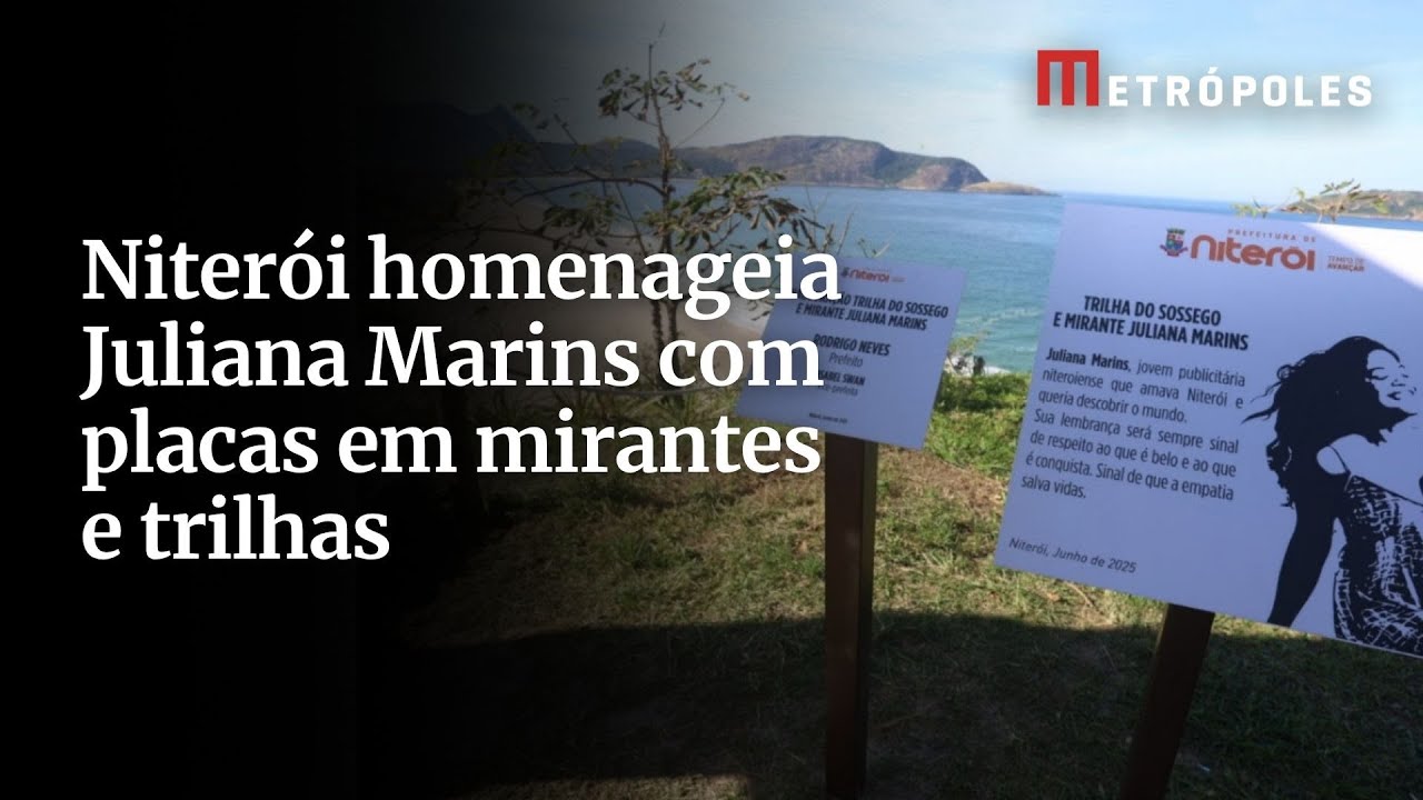 Niterói homenageia Juliana Marins com placas em mirantes e trilhas