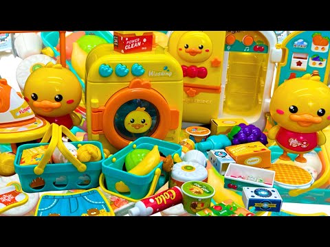 14 minutes Satisfying with Unboxing Cute Yellow Duck Mini Kitchen Appliances | Review Toys | ASMR