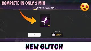 NEW EMOTE COMPLETE MISSION IN 2 MIN GLITCH😍|| FF NEW EVENT || FREE FIRE NEW EVENT