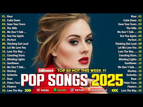 Dua Lipa, Ed Sheeran, Bruno Mars, Taylor Swift, Adele, Maroon 5, The Weeknd... - Best Pop Hits 2025