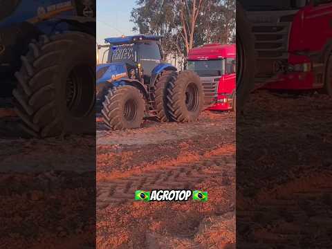 NEW HOLLAND T7 SERA Q TEM PRESSAO !! ๐ง๐ท #trator #tratorista #newhollandbrasil #newholland #shorts