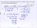 Solving Word Problems with Substitution
