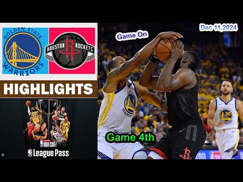 Golden State Warriors vs Houston Rockets 4th QTR  Game Highlights | NBA Season Dec 11, 2024