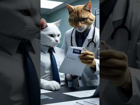 Evil doctor exchanged babies in the crib #evilcat #cat #realstory #shortsfeed #cutecat #trending