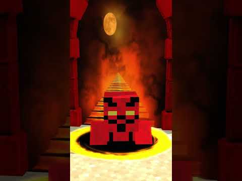 Does Herobrine Deserve Go To Heaven Or Go Down Hell?-Minecraft Shorts #minecraftshorts #bones #fypシ