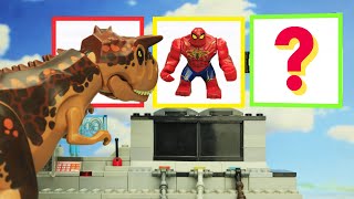 LEGO Dinosaur with Upgraded Weapons destroys CHRISTMAS vs Spider Man & Speaker Man
