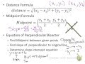 Applying Distance and Midpoint Formulas in Algebra