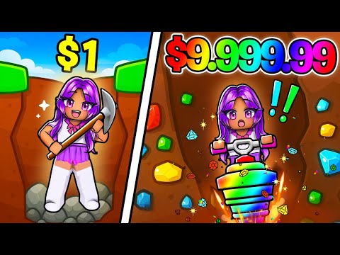 I Went From $1 to $10,000,000 in DIG TO EARTH’S CORE!!