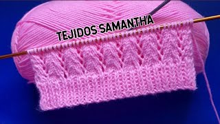 HERMOSO PATRÓN PARA TEJER CHOMPAS CHALECOS SUÉTER 🌸 / TEJIDOS SAMANTHA #tejedoras #knitting #knit 