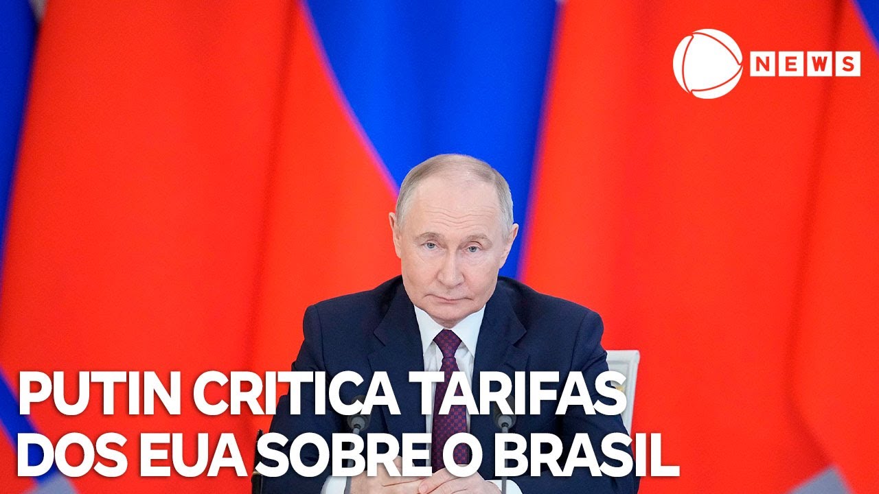 Putin critica tarifas dos EUA sobre o Brasil