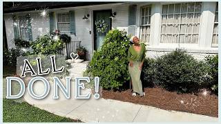 EXTERIOR MAKEOVER PT. 2 FINALE | Curb Appeal, Garage Refresh, Painting, DIY Landscaping #FIXERUPPER
