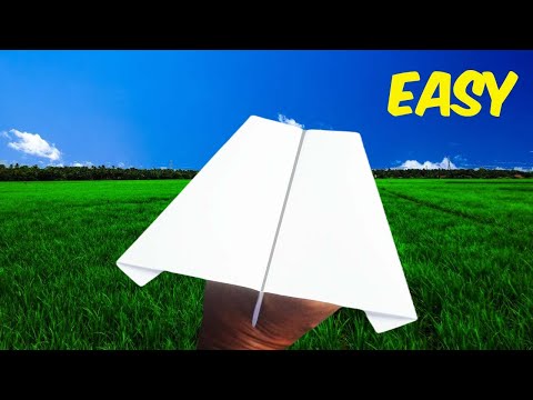 how to make paper plane that flies Straight - Easy paper airplane that flies really far - 100 feet