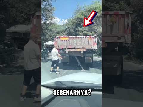 menggeser body truk dengan sangat mudah #shortvideo #shorts #konstruksi #truk