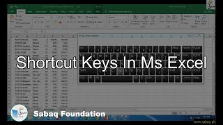Shortcut Keys in MS Excel