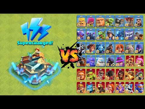 *NEW* Supercharged X-Bow vs. All Troops! | Clash of Clans