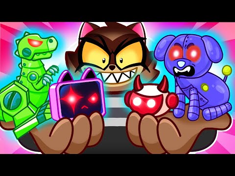 Scary Dino Robot Song 😨🤖 Playing Dinosaurs Song 🤩 Purrfect Kids Songs 🎶