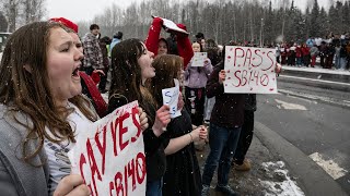 Alaska students protest for school funding