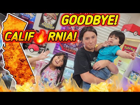 WE'RE LEAVING TO ANOTHER STATE! GOODBYE CALIFORNIA WILDFIRES! Emotional Vlog!