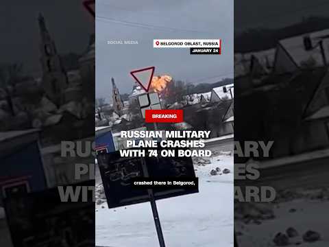Russian military plane crashes with 74 on board