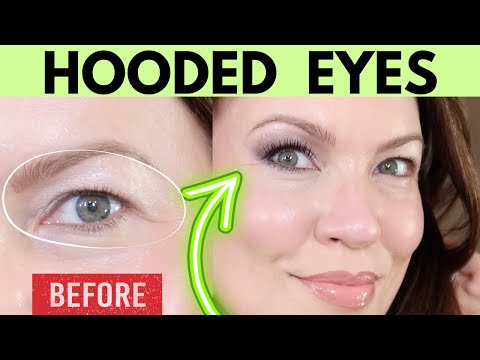 HOODED EYE MAKEUP in 3 EASY Steps for BEGINNERS #antiaging #hoodedeyesmakeup #saggingskin