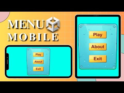 MOBILE GAME MENU for Absolute BEGINNERS in UNITY | MENU in UNITY
