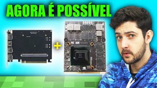 O ADAPTADOR CHINÊS QUE FAZ UMA GPU DE NOTEBOOK FUNCIONAR NO PC