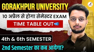 10 अप्रैल से होगा DDU Semester Exam 2026 | Time Table जारी 😱| Gorakhpur University 4th, 6th Semester