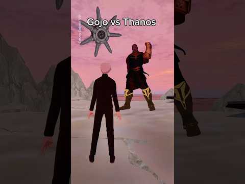 Gojo vs Thanos 😂 #doublestomp #mcu #anime #marvel #gojo #jjk #vrchat