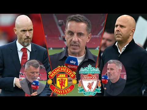 Man United vs Liverpool 0-3 Gary Neville & Roy Keane Review |Erik ten Hag & Arne Slot Full Interview