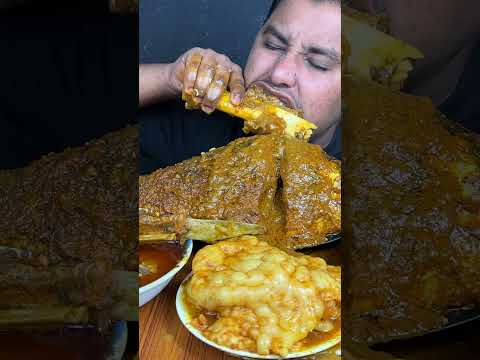 Eating spicy beef nalli | Eating challenge