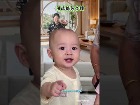 #特效製作萌娃合拍 #奶孫對話搞笑日常 #人小鬼大語出驚人 #看一遍笑一遍專治不開心