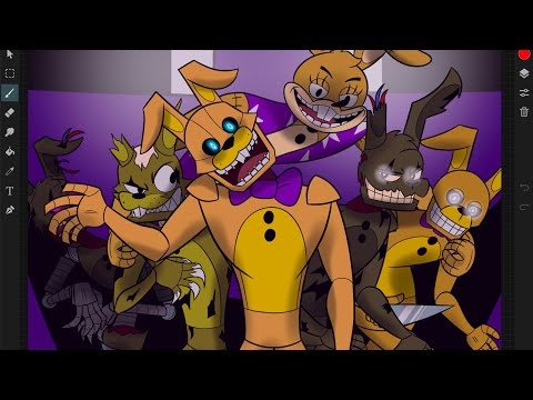 The Many Forms of Springtrap (Five Nights at Freddy's Speedpaint)