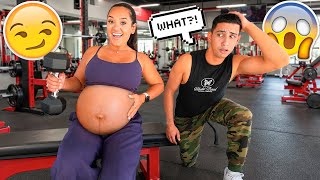 Working Out PREGNANT To See His Reaction! *GOT CRAZY*