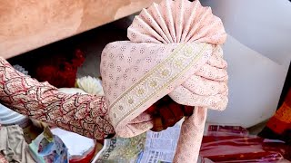 कपड़ों के टुकड़ों से बनाया अति सुंदर साफा 🙏👌 indian culture || hardworking man skills