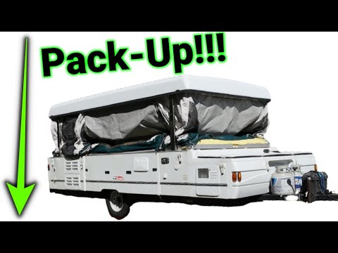 Easy Pop-Up Camper Pack-Up Highlights // Coleman Utah by Rockwood